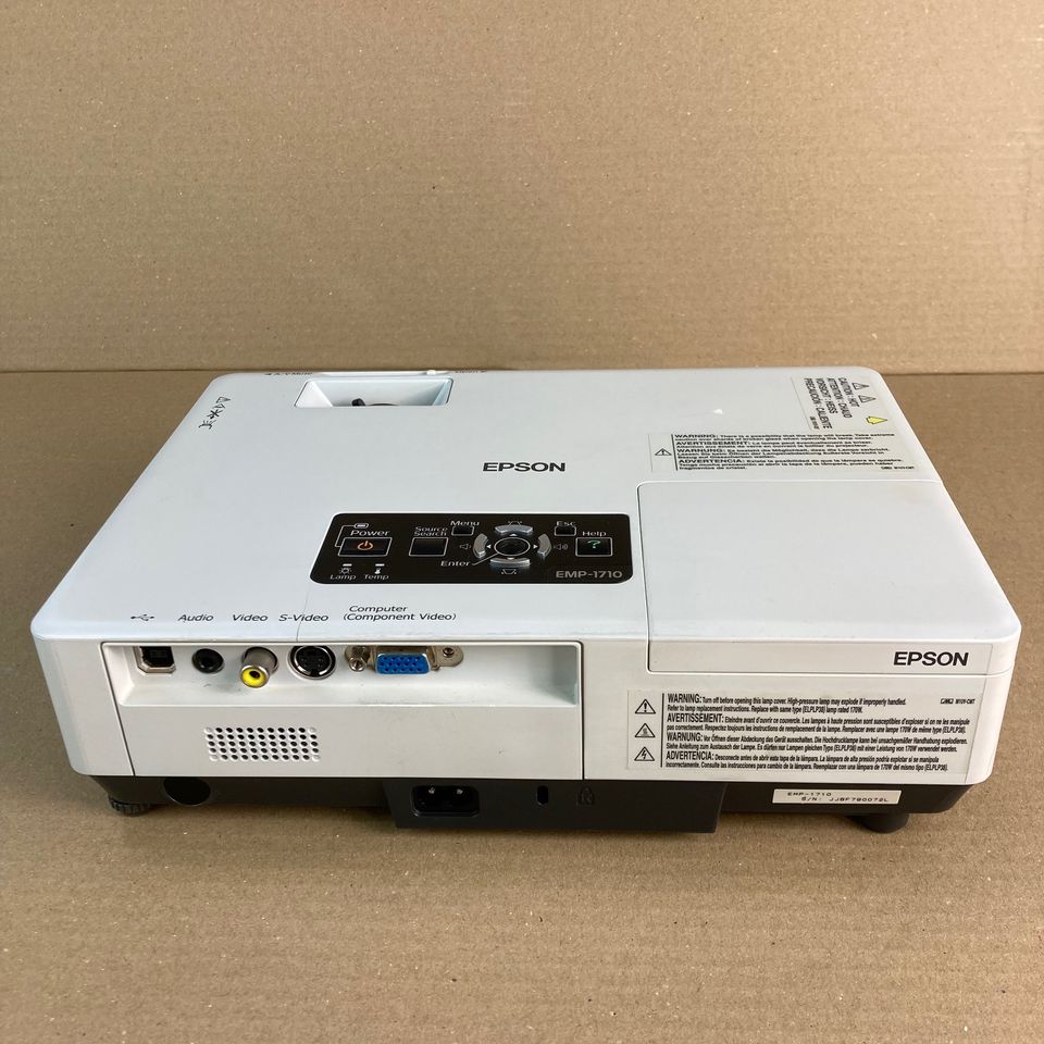 Epson EMP-1710 LCD Beamer mit 2626 Stunden in Rottenburg a.d.Laaber