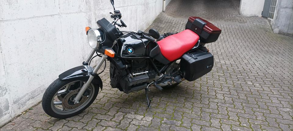BMW K75 mit Koffer/Topcase reisefertig in Speyer
