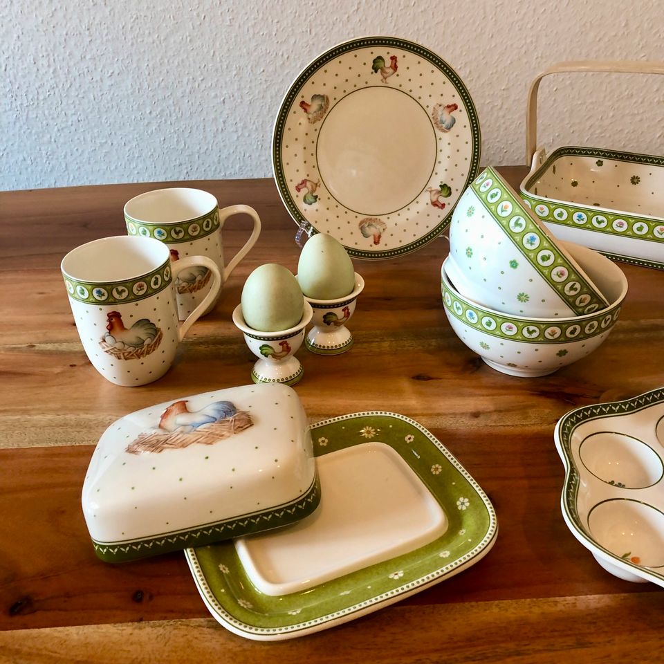 Villeroy & boch Farmer spring Butterdose Schale Teller Dose Tasse in Köln