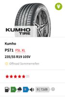 4x 19zoll Kumho Sommerreifen 235/55 R19 105V XL elektro neuwertig München - Schwabing-West Vorschau