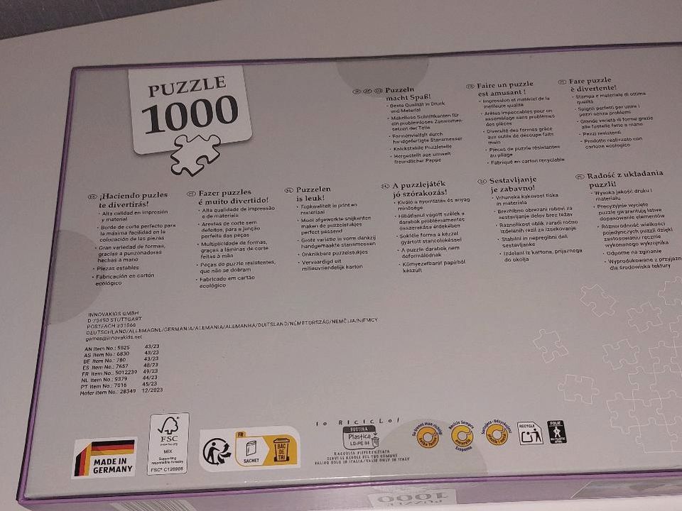 Puzzle 1000 Teile in Kiel
