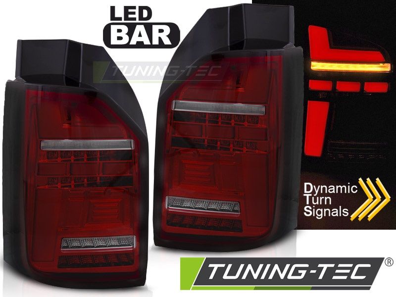 Tuning-Tec Voll LED Lightbar Rückleuchten für VW T6 15-19 rot/rau in Viersen