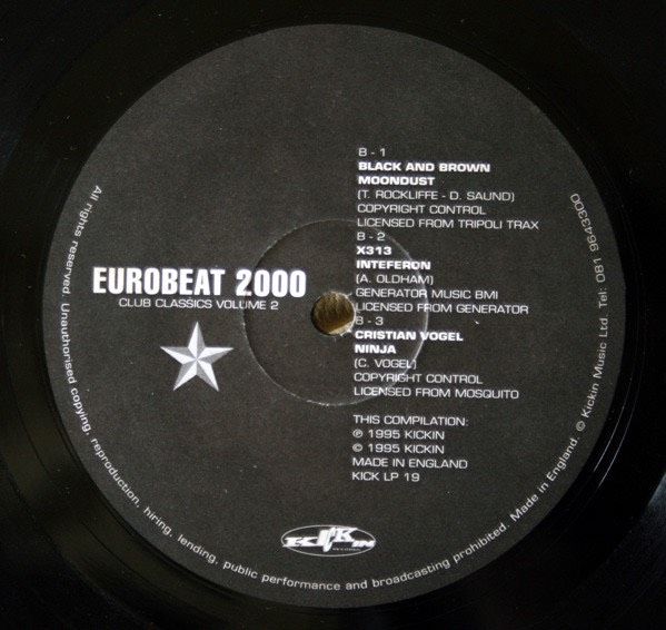 ⭐️1995 Techno Vinyl UK⭐️Eurobeat 2000 (Club Classics Vol. 2) in Graben (Lechfeld)