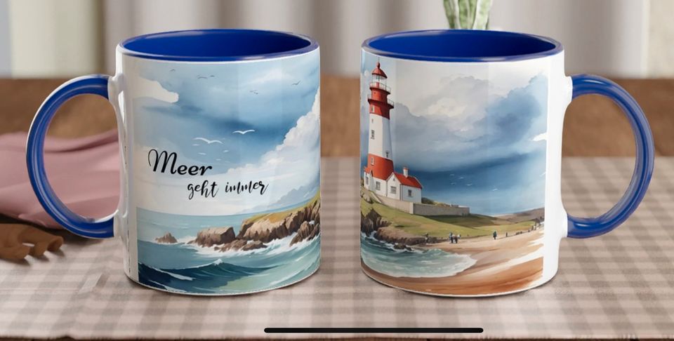 Tasse, Kaffeetasse mit Leuchtturm Motiv, Maritim / *15€ in Bramsche