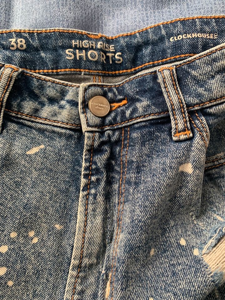 High waist Shorts Jeansshorts Hot Pants Clockhouse 38 M destroyed in Frankfurt am Main