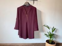 Bluse Burgunder Bordeaux Gr.36/S Hemd Damen Bayern - Bad Staffelstein Vorschau