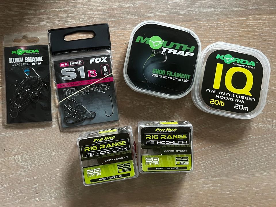 Korda Hook Link Pro Line Tackle Fox S1 Chod rig Karpfen carp in Witten