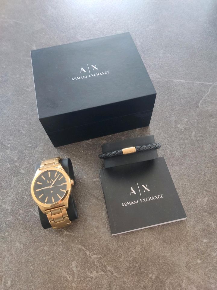 jetzt - & Kleinanzeigen Armband Kleinanzeigen ist mit - eBay Set Armani Exchange an Gold in Uhr | AX7104 Vohburg Armbanduhr Donau der Bayern -