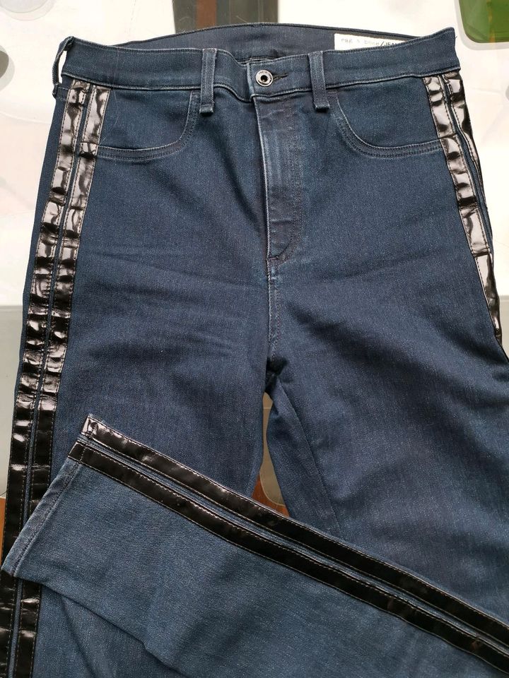 TOP! RAG & BONE Röhre Jeans Stretch Sz.30 Lackstreifen seitl. in Schwalbach a. Taunus