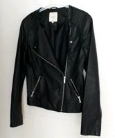 Biker Jacke Gr. 38, Kunststoffleder, schwarz, neuwertig Saarland - Homburg Vorschau