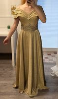 Abendkleid/ Ballkleid Gold/ Glitzer/ Strass ‼️muss weg‼️ Niedersachsen - Goslar Vorschau