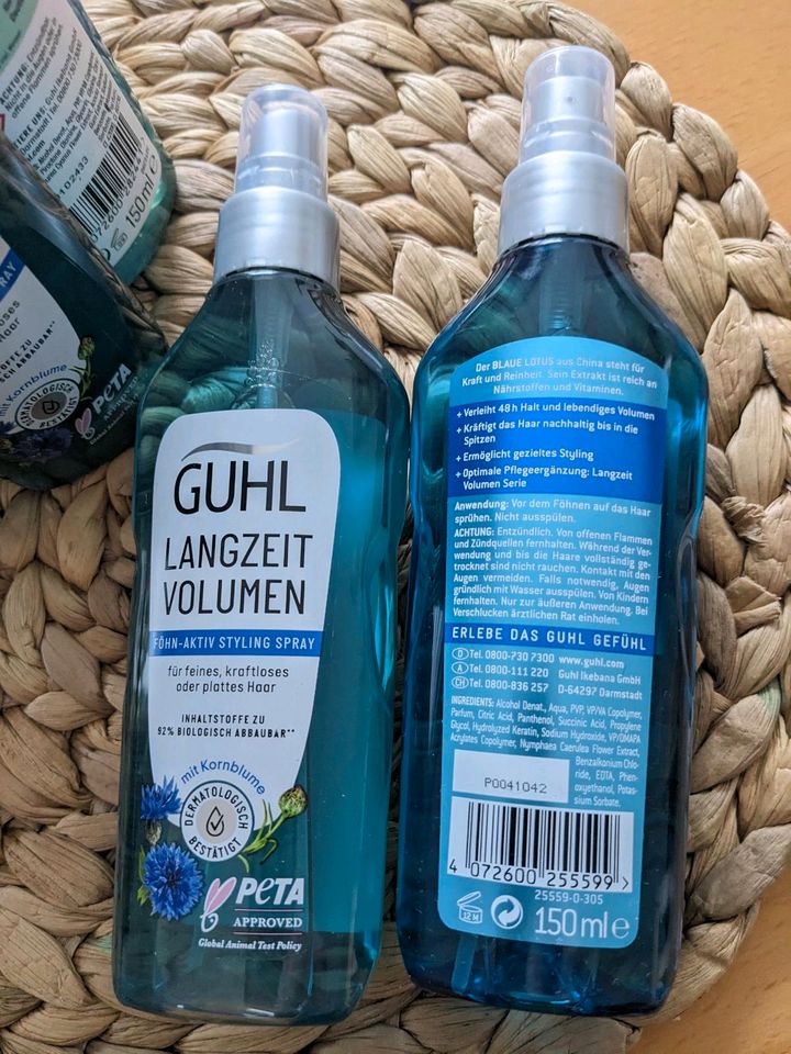 8 x GUHL Langzeit Volumen - Shampoo und Föhn-Aktiv Styling Spray in Haan