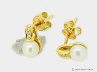 Tolle 750er Gold Ohrringe, Perle und Diamanten, gebraucht (1591) Nordrhein-Westfalen - Leverkusen Vorschau
