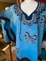 Bluse, Batik, blau Indien Tunika Pankow - Prenzlauer Berg Vorschau