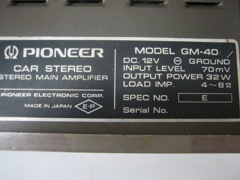 Pioneer Cassette Deck KP-88G Main Amplifer GM-40 Young/Oldtimer in Hardegsen