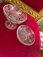 DDR Set Glasschale mit Fuß Servierschälchen Dessert Schalen Glas Sachsen-Anhalt - Salzwedel Vorschau