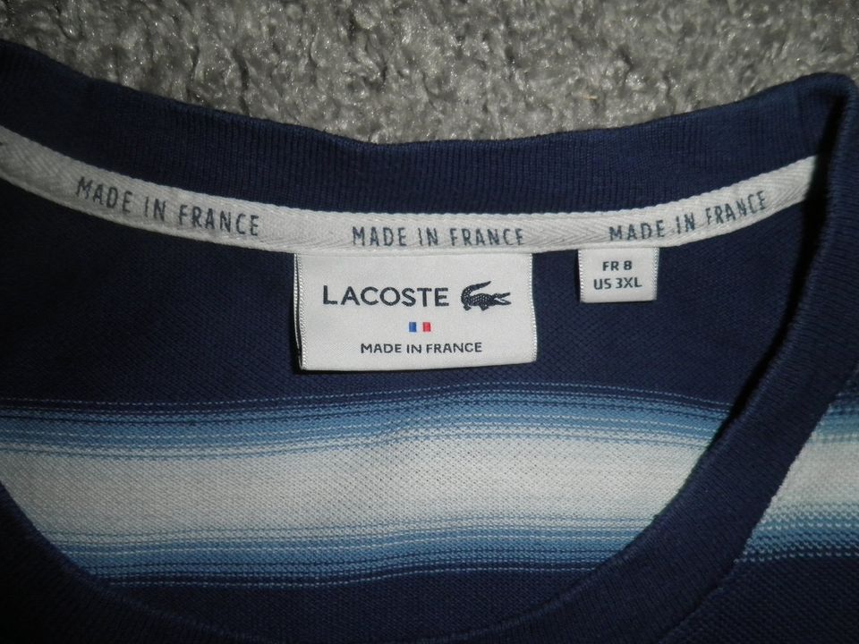 2 Lacoste Shirts Gr. 2XL/3XL Made in France Topzustand in Saarbrücken