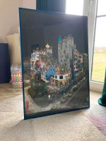 Hundertwasser-Bild mit Rahmen und Glas Harburg - Hamburg Neugraben Vorschau