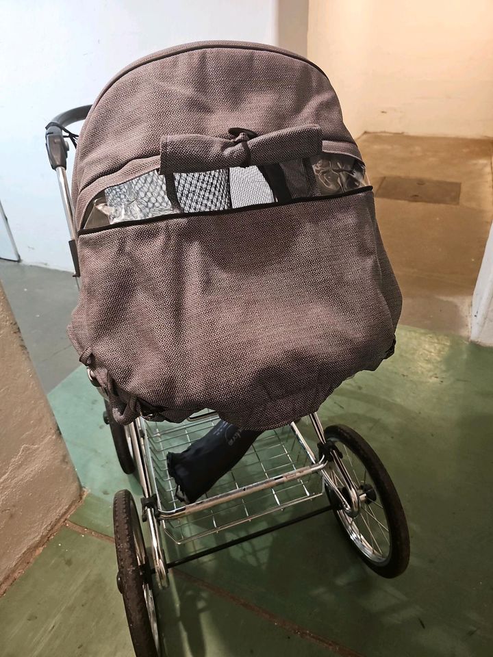 Teutonia Elegance Komfortkinderwagen, TOP Zustand, Grau / Beere in Dresden