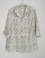 Bluse Gr. 48 Krepp creme beige 3/4-Ärmel Brandenburg - Putlitz Vorschau