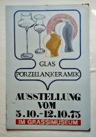 originaler Werbeträger "Grassimuseum1975", handgemalt, Rarität Leipzig - Probstheida Vorschau