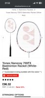 Badmintonschläger Yonex Nanoray 700 FX White/Red Frankfurt am Main - Bockenheim Vorschau