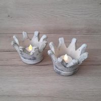 2 Teelichthalter (ohne Leuchtmittel), Krone, Shabby Chic, Landhau Nordrhein-Westfalen - Meschede Vorschau