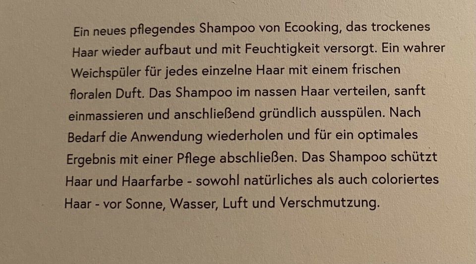 Repair Shampoo Ecooking in Aldenhoven