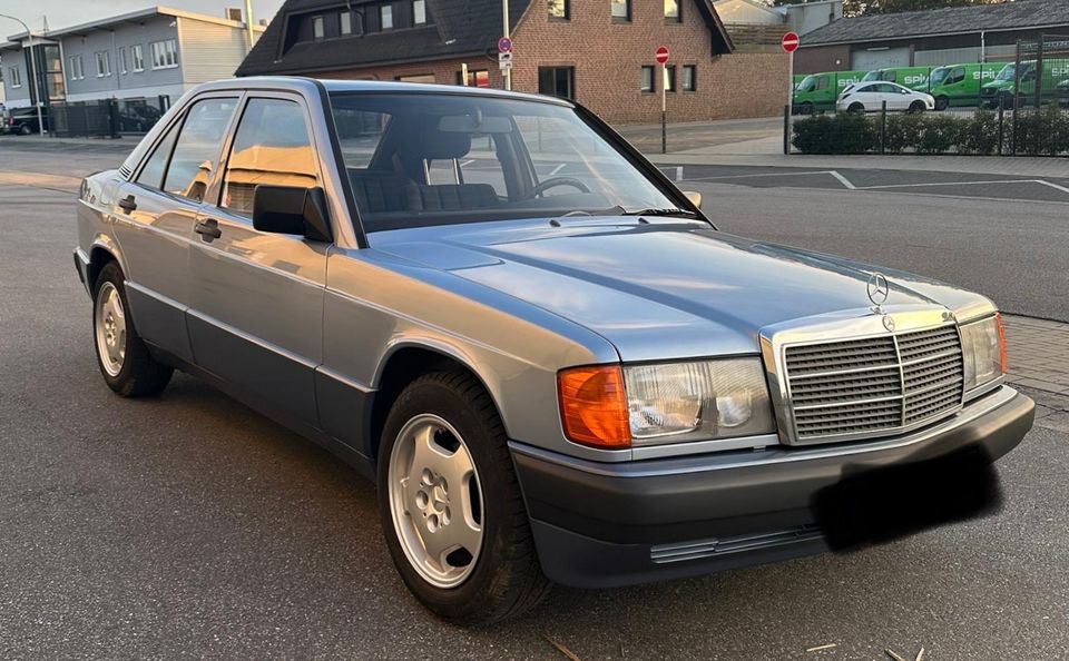 Mercedes 190e 1,8 H-Zul, Tüv, Merc. Scheck.+Rechnungen SAMMLER. in Borken