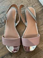 Zara Sandalen - Gr. 38 Silber Rose Hessen - Gründau Vorschau