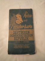 Reise- und Verkehrskarte der DDR, Landkarte aus dem Jahr 1959 Baden-Württemberg - Ludwigsburg Vorschau