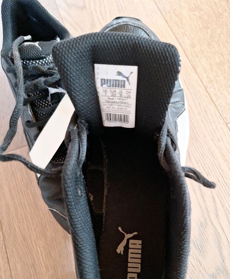 Puma Sneaker Turnschuhe Gr.40.5 schwarz Jungen in Illmensee