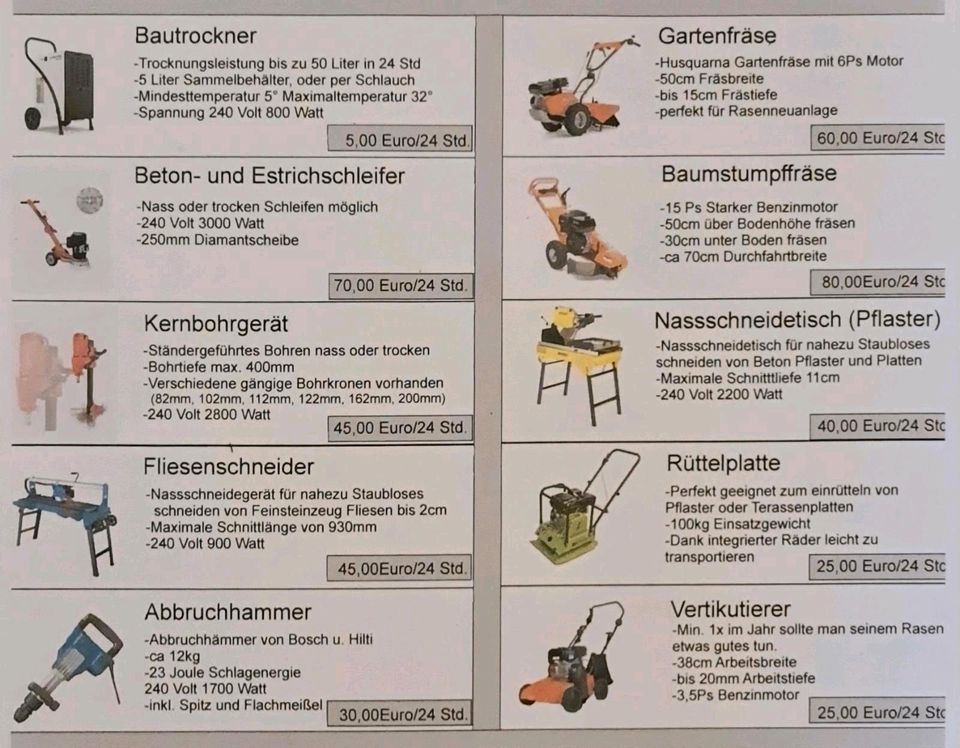 Husqvarna Gartenfräse Motorhacke "ZU VERMIETEN" in Aholfing