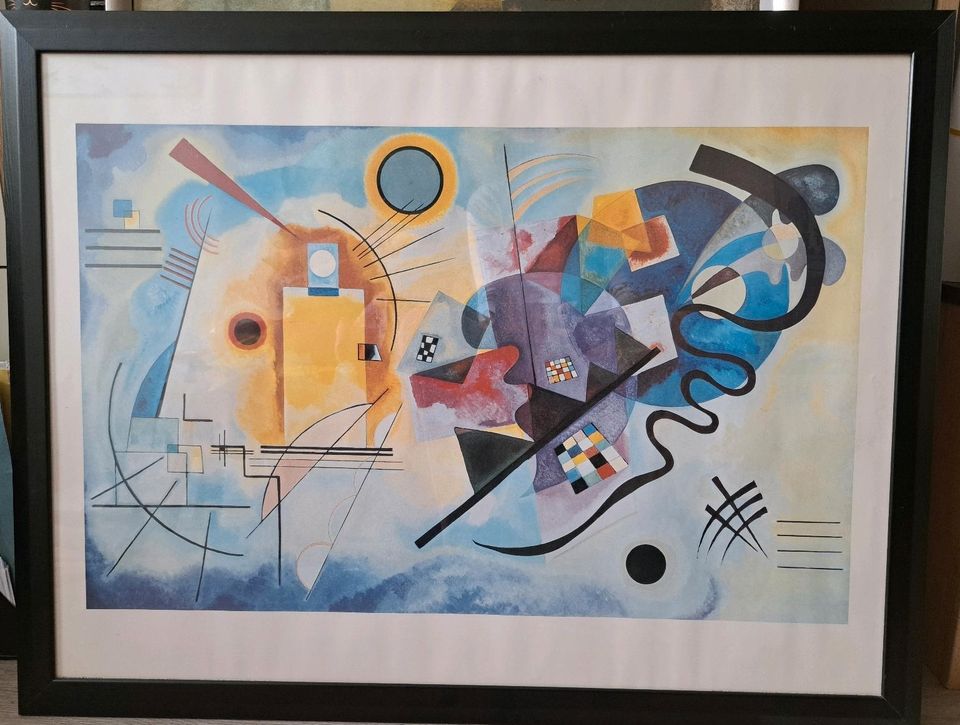 Poster Wassily Kandinsky "Gelb Rot Blau" inklusive Rahmen in Dresden