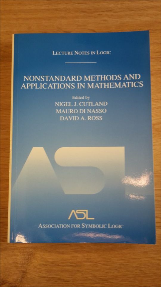 Nonstandard Methods an Applications in Mathematics - Cutland Nass in Veitsbronn