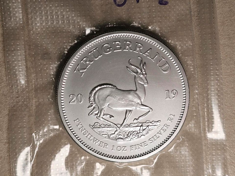 Krügerrand Silbermünzen 2017, 2018, 2019 3x 1 Oz Silber in Geretsried