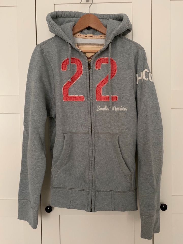 Hollister Hoody Sweatshirtjacke grau Gr. L in Köln