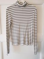 H&M Pullover Rollkragenpullover Streifen M L Weiss Schwarz Neu Hessen - Rotenburg Vorschau