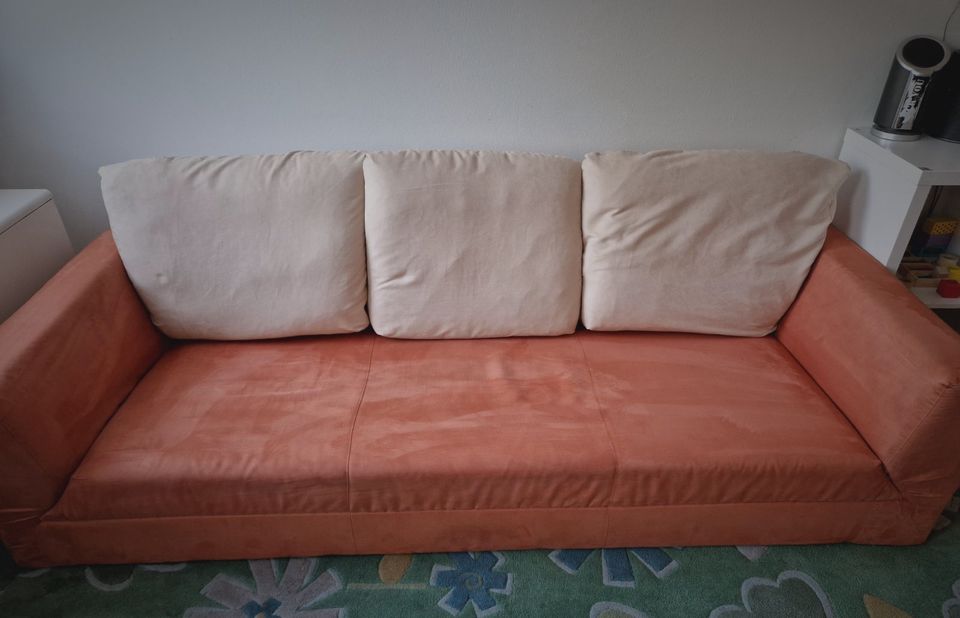 Couch  Orange, gebraucht in Dresden