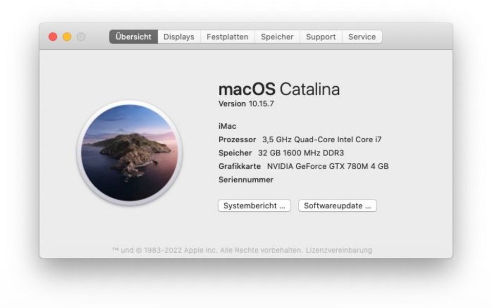 iMac 27”(ende 2013),i7,32GB,3TB Fusion Drive, Top-zustand in Hanau