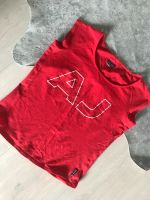 AJ Armani Jeans T-Shirt Top Oberteil rot weiß kurzarm XS 34 Shirt München - Pasing-Obermenzing Vorschau