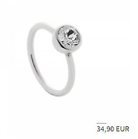 Ring aus Edelstahl mit Swarovski Kristall Bayern - Burggen Vorschau