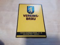 Schild,Bierwerbung,Kein Emailschild/Emailleschild,Vogtland Sachsen-Anhalt - Muldenstein Vorschau