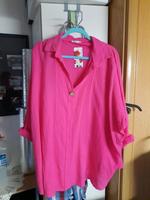 Muselin-Tunika Bluse Shirt pink Niedersachsen - Friedeburg Vorschau