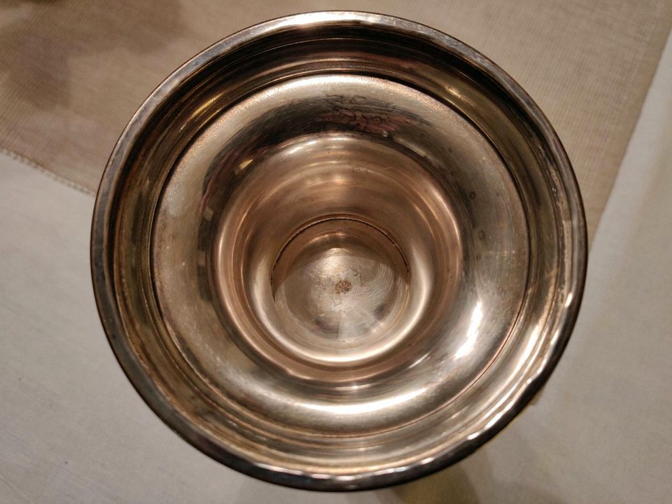 Antiker Sieger Pokal Becher, Metall versilbert? Jugendstil? in Euskirchen