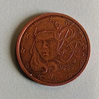 2 Cent Münze 1999, Euromünze von 1999 Sachsen - Lauter Vorschau