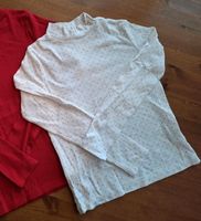 H&M Langarm-Shirt mit Rollkragen Gr. 134/140 weiß-gold Hamburg Barmbek - Hamburg Barmbek-Süd  Vorschau