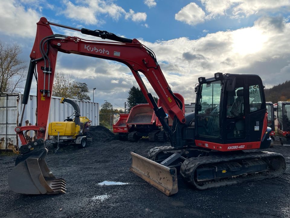 Kubota KX080-4Alpha2 Minibagger inkl. HS08 Schnellwechsler Bagger in Bad Breisig 