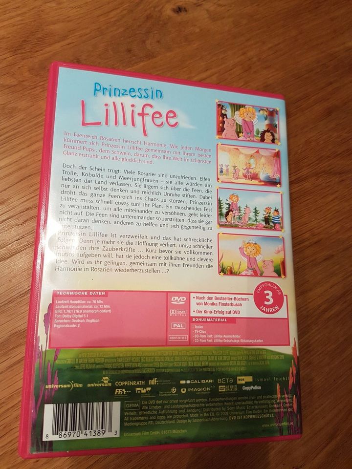 2x Prinzessin Lillifee-DVDs in Dörentrup