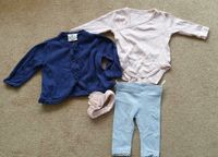 Süßes Newborn-Mädchen-Set, Leggings, Wickelbody, Stirnband, Jacke Schleswig-Holstein - Henstedt-Ulzburg Vorschau